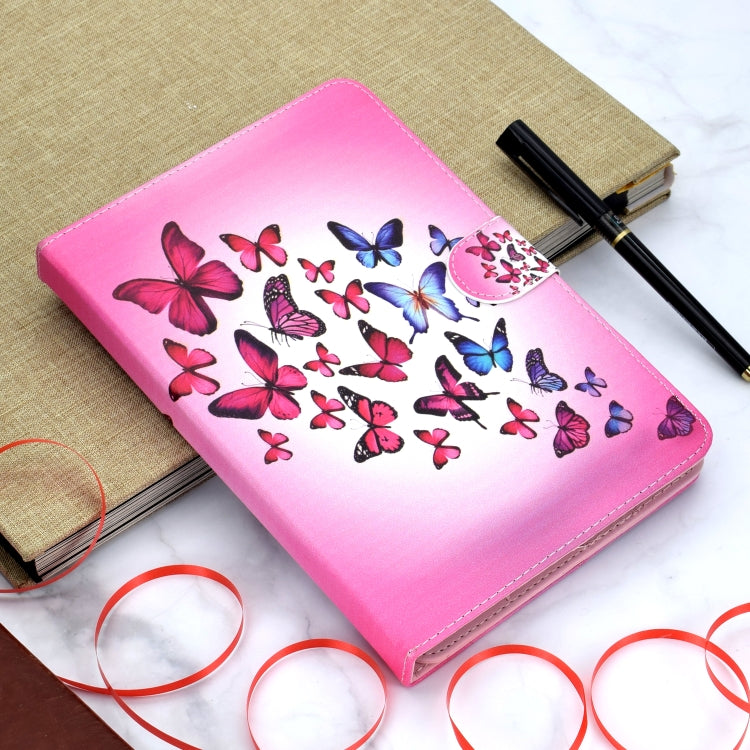 Colored Pattern Drawing Horizontal Flip PU Leather Case with Three-folding Holder for 7 inch Tablet PC(Colorful butterfly) by bashfashion