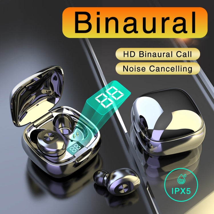 XG-8 TWS Digital Display Touch Bluetooth Earphone with Magnetic Charging Box(Black) by bashfashion