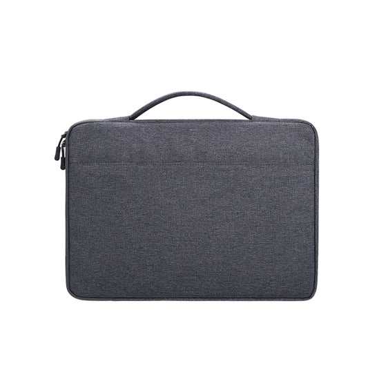 Oxford Cloth Waterproof Laptop Handbag for 15.6 inch Laptops, with Trunk Trolley Strap(Dark Gray) by bashfashion