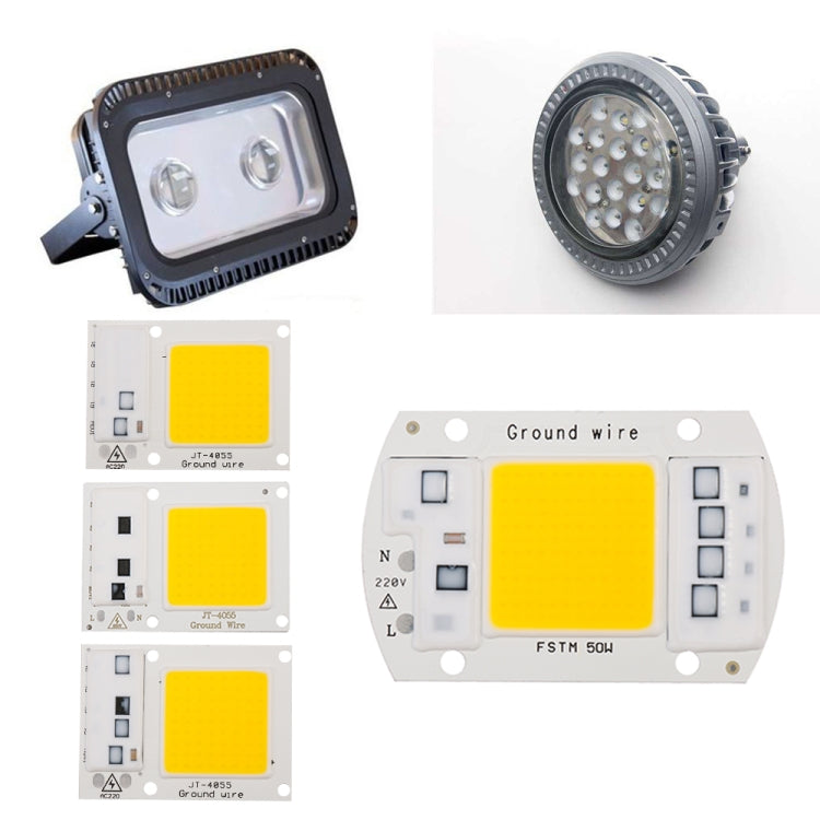 High Power 220V LED FloodlightCool/Warm White COB LED Chip IP65 Smart IC Driver Lamp(20W warm white) by bashfashion