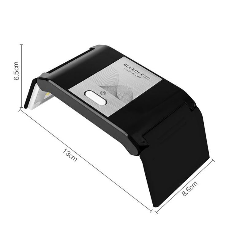 BLUEQUE 36W Manicure Lamp Rechargeable Portable Folding LED/UV Phototherapy Machine Nail Lamp, Specification:Battery Type(White) by bashfashion