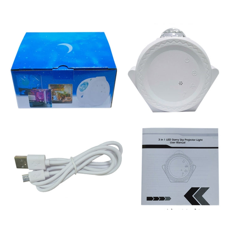 SC511 3 In 1 Watermark Starry Sky Projector Graffiti Smart Atmosphere Night Light, Light color: White Ordinary by bashfashion