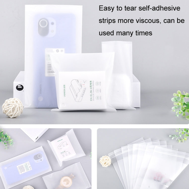 2 Sets CPE Matte Self -Sealed Bag Data Cable Phone Case Packaging Bag, Size: 5x9cm by bashfashion