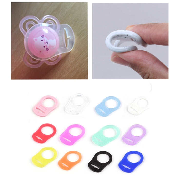 10pcs Dummy Pacifier Holder Clip Adapter Ring Button Style Pacifier Adapter(C5) by bashfashion