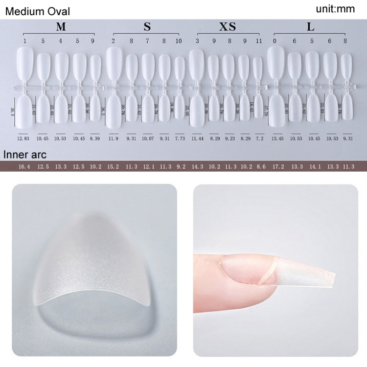 10pairs Of 100pcs/Box Frosted False Nails Artificial Tip, Shape: Long Ladder L by bashfashion