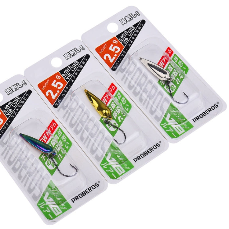 PROBEROS DW602 Long Casting Metal Sequins Lure Moth Sequins Warp Beak Fake Lure, Color: Color B(2.5g) by PROBEROS