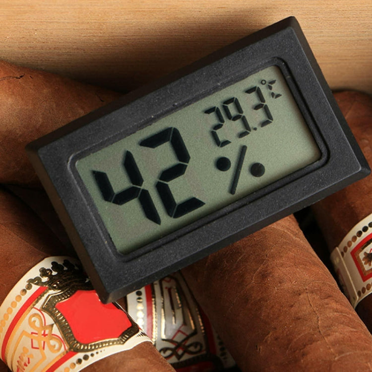 With Probe Digital Thermometer Hygrometer Electronic Temperature Detection Sensor, Model: FY-12 Black by bashfashion