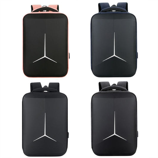 15 inch Multifunctional Waterproof Business Sports Laptop Backpack with USB Port(Dark Gray) by bashfashion