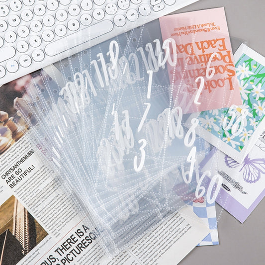 25sheets /Set A5 6 Holes Save Money Challenge Envelopes Replacement Inner Page, Spec: Set 4 by bashfashion