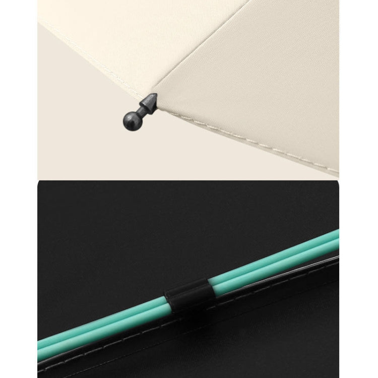 16 Bones Rain Shine Dual Use Automatic Umbrella Wind-resistant Reinforced Sunshade Umbrella(Blue) by bashfashion