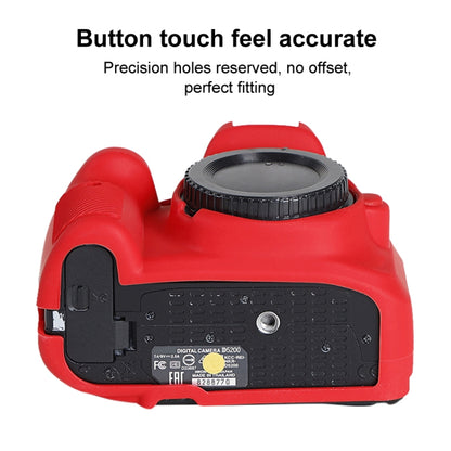 Soft Silicone Protective Case for Nikon D5200 (Red) by bashfashion