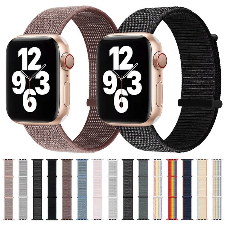 Hook and Loop Fastener Dual Section Watch Band For Apple Watch Ultra 49mm&Watch Ultra 2 49mm / Series 9&8&7 45mm / SE 3&SE 2&6&SE&5&4 44mm / 3&2&1 42mm(Seven Colorful) by bashfashion