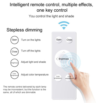 Macaron LED Square Ceiling Lamp, Stepless Dimming, Size:50cm(Yellow) by bashfashion