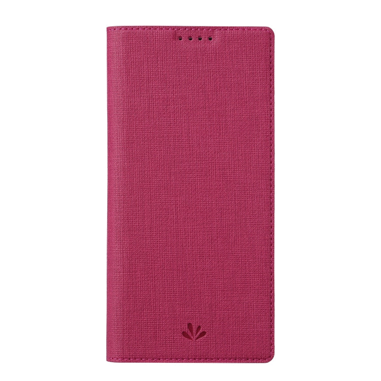 For Google Pixel 6a ViLi DMX Series Shockproof Magnetic Flip Leather Phone Case(Rose Red) by ViLi