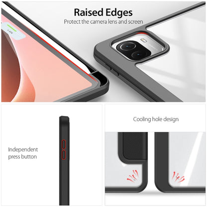 For Xiaomi Pad 6 / 6 Pro DUX DUCIS TOBY Series Antiskid Leather Tablet Case with Sleep / Wake-up Function(Blue) by DUX DUCIS