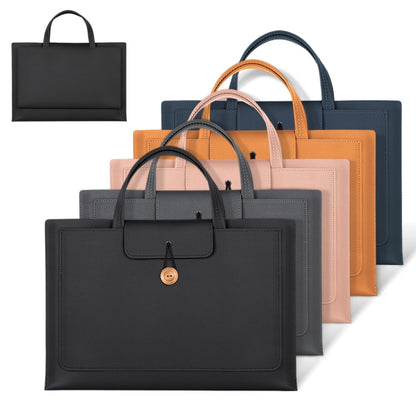 15-16 inch Universal Elastic Thread Button Portable Laptop Inner Bag(Rose Gold) by bashfashion