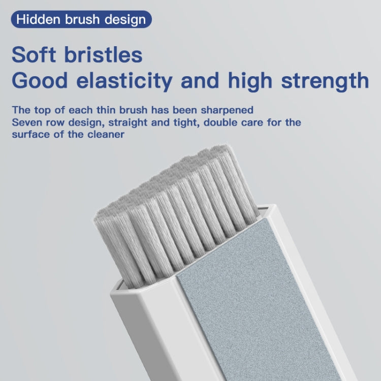 Q8 8 in 1 Multi-Function Headset Cleaning Pen Keyboard Mobile Phone Cleaner(White+Red) by bashfashion