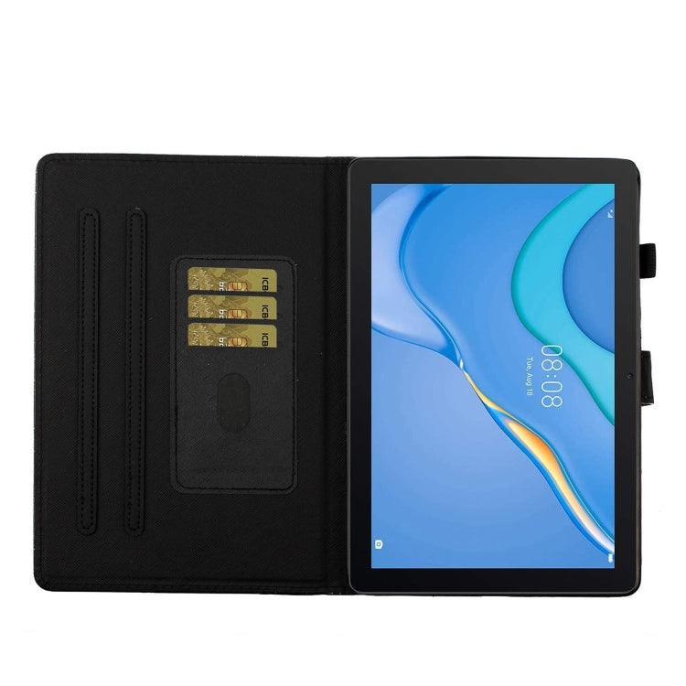 For Samsung Galaxy Tab A11+ / A9+ Glitter Powder Smart PU Tablet Case with Sleep / Wake-up Function(Pink) by bashfashion