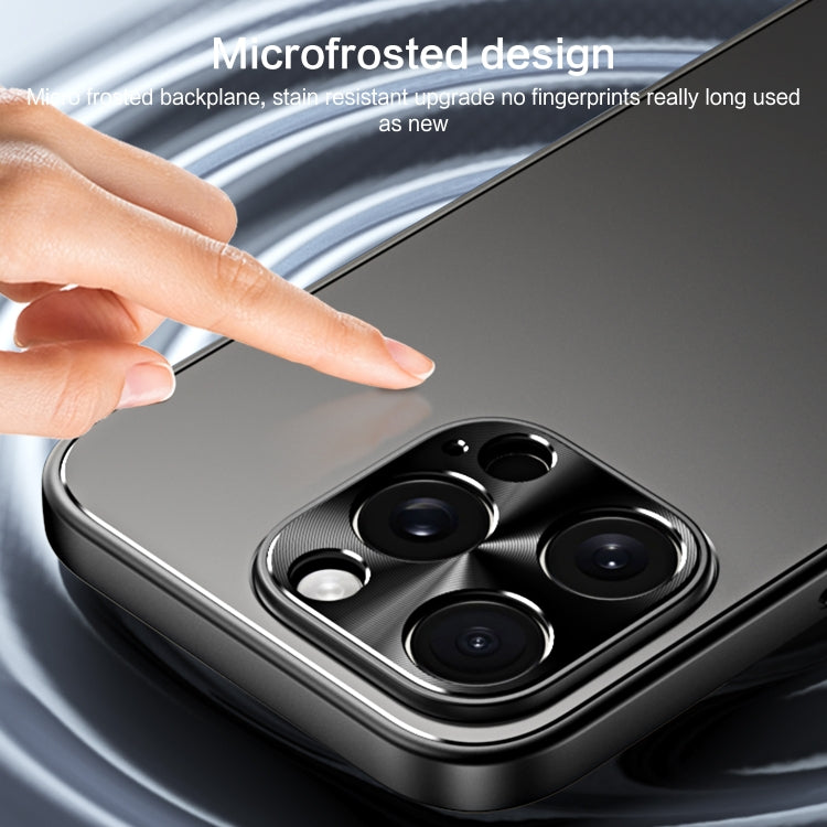 For iPhone 15 R-JUST RJ-61 Electroplating Frosted TPU + PC Phone Case(Grey) by R-JUST