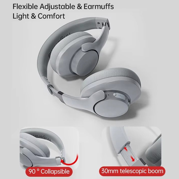 BT048 ANC Noise Reduction Bluetooth 5.3 Wireless Headset(Apricot) by bashfashion