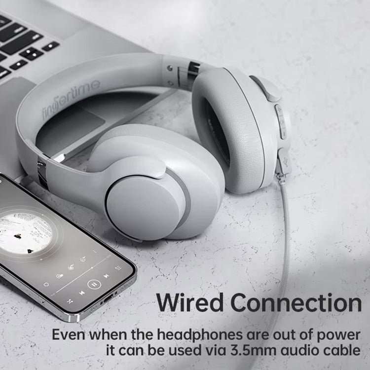 BT048 ANC Noise Reduction Bluetooth 5.3 Wireless Headset(Black) by bashfashion