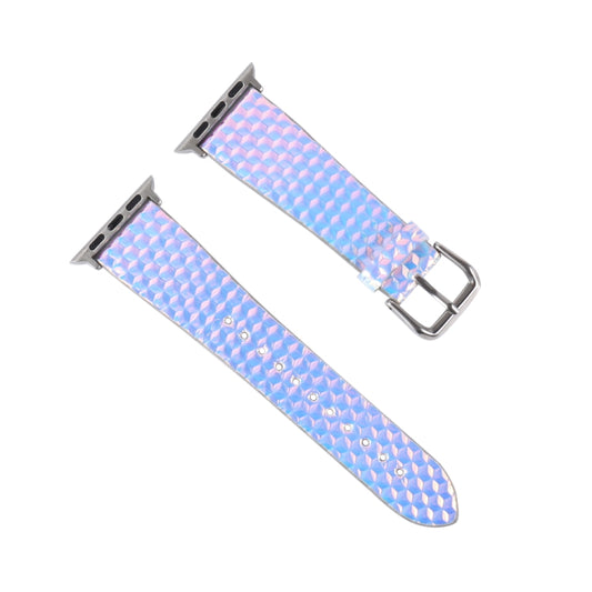 For Apple Watch 5 & 4 40mm / 3 & 2 & 1 38mm Discolor Glitter Fish Scale Texture Watch Band(Rhombic) by bashfashion