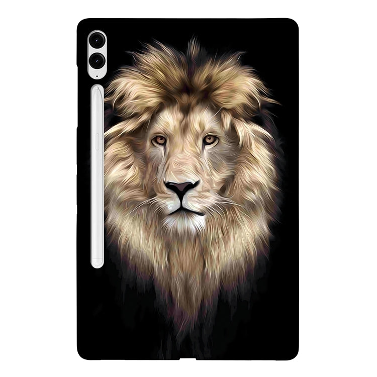 For Samsung Galaxy Tab S9+ / S9 FE+ Color Painting Pattern Smart Tablet TPU Case(Lion) by bashfashion