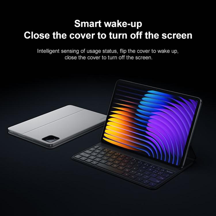 For Xiaomi Pad 7 / 7 Pro Original Xiaomi Keyboard Double-sided Protective Case Smart Leather Tablet Case(Black) by Xiaomi
