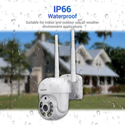 ESCAM WNK710 3MP HD Motion Detection WiFi Intelligent Dual-light Source Camera, UK Plug(White) by ESCAM