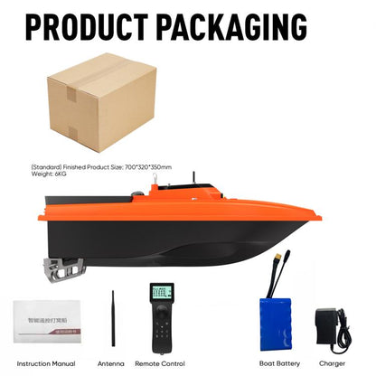 D80B GPS High Power Smart Remote Control Fishing Bait Boat Support Trawling, Plug:EU Plug by bashfashion