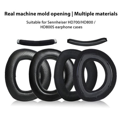 1 Pair Snap-on Replacement Earpads For Sennheiser HD800 / HD800S, Material:Splicing Nano(Black) by bashfashion