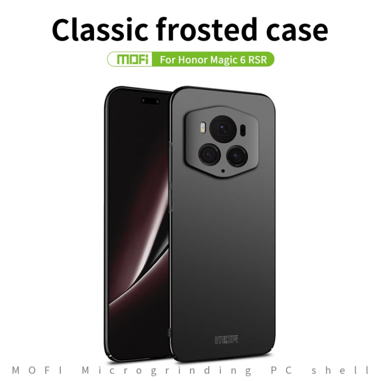 For Honor Magic6 RSR MOFI Frosted PC Ultra-thin Hard Phone Case(Blue) by MOFI