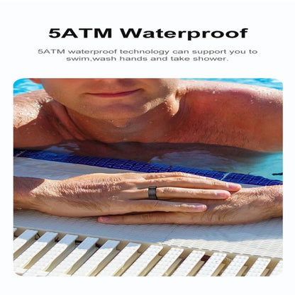 R04 SIZE 8 Smart Ring, Support Heart Rate / Blood Oxygen Monitoring / Sleep / Take Photos(Rose Gold) by bashfashion