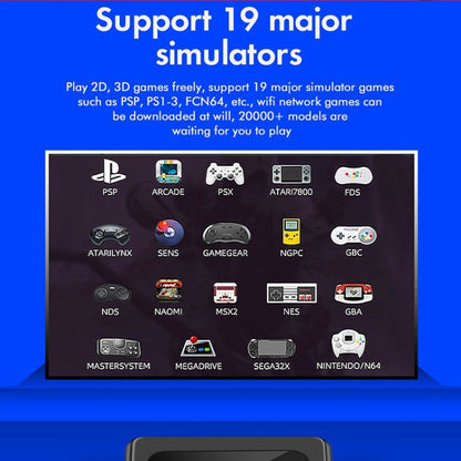 GD10 256G Built-In 60000+ Games Dual System Set-Top Box 3D Home 4K HD TV Game Console Box AU Plug(Black) by ANBERNIC