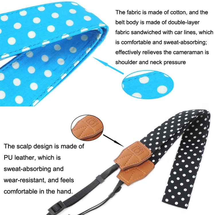 Multi-color Shoulder Neck Strap SLR Retro Camera Shoulder Strap(Black) by bashfashion