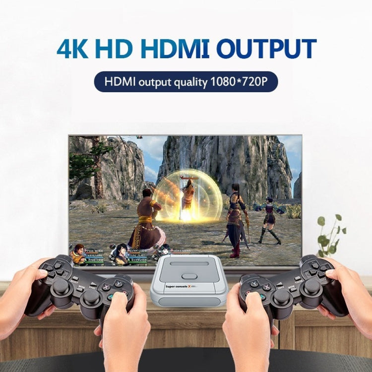 Super Console X 256GB 50000+ Games Wireless 4K HD 3D Double Game Console Box, US Plug by bashfashion