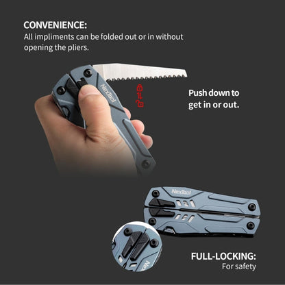 Nextool 14-In-1 Multi-Function Tools Bits Set Folding Pliers Camping Hiking Scissors Opener Ne20223 by Nextool
