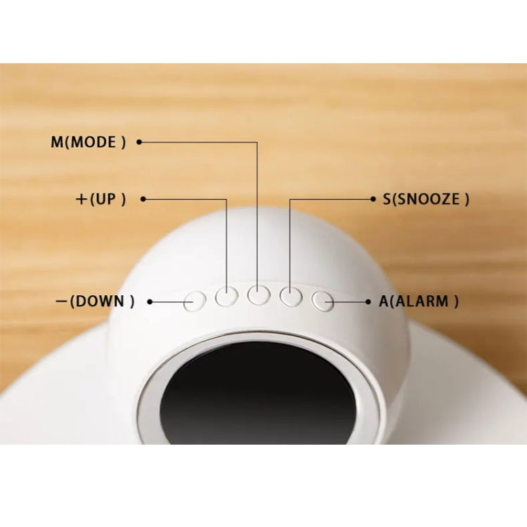 K22T 15W Multifunctional Rotatable Clock Night Light Wireless Fast Charger, Color: Wheat-color by bashfashion