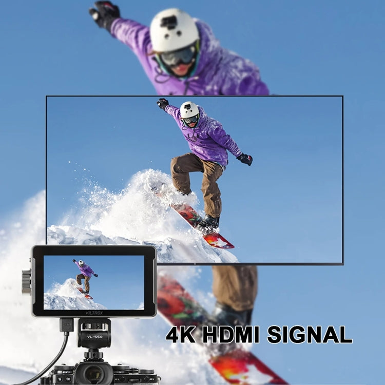 VILTROX DC550 Touch Model 5.5 Inch Camera Studio Monitors 4K HDMI 3D LUT Director Monitor by VILTROX