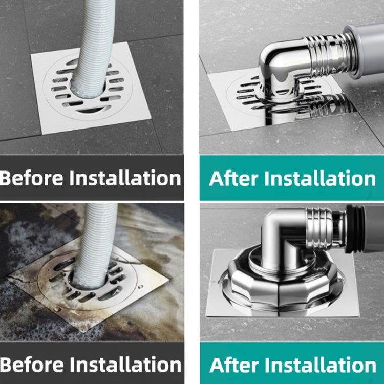 Elbow Type Washing Machine Floor Drain Joint Pipe Connector, Spec: A2 by bashfashion