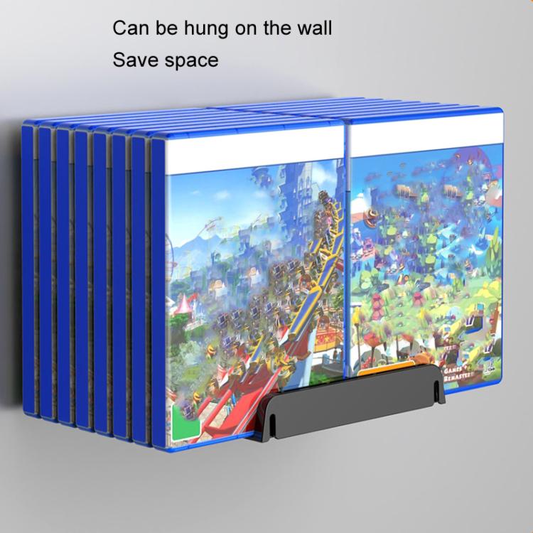 Game Disk Storage Stand Desktop Large Capacity CD Case(Black) by bashfashion