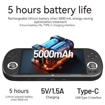 Trimui Smart Pro 4.96 Inch IPS Screen Handheld Game Console Open Source Linux System 256G(Black) by Trimui