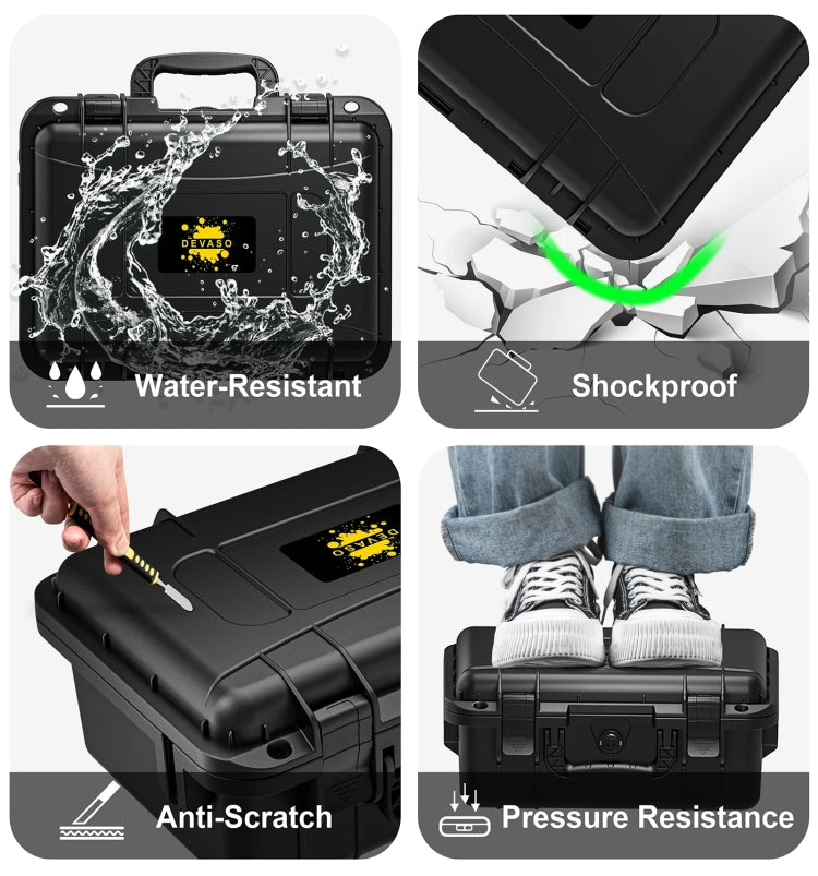 DEVASO For Switch / OLED IP67 Waterproof Storage Case Hardshell Bag, Color: Black White+Shoulder Strap by DEVASO