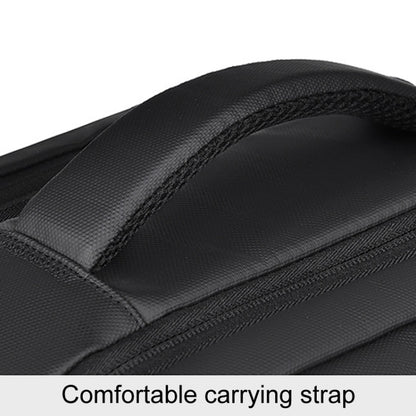 WEIXIER B724 Business Large Capacity Double-Shoulder Commuter Computer Bag Expandable Travel Backpack(Black) by WEIXIER