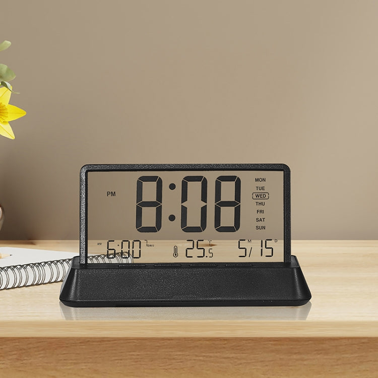 Multifunctional Temperature / Date Display Electronic Alarm Clock(Black Opaque) by bashfashion