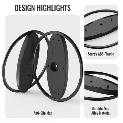 For PS5 / PS5 Slim / PS5 Pro Game Console Desktop Vertical Stand Non-Slip Base(Silver) by bashfashion