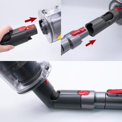 Steering Adapter For Dyson V7 V8 V10 V11 Vacuum Cleaner Bottom Conversion Head(White) by bashfashion