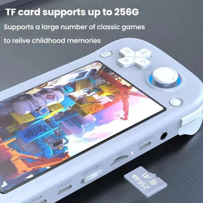 XF43 Retro Handheld Game Console Open Source 4.3 Inch Large Screen Gaming Video Players Console 64G(White) by bashfashion