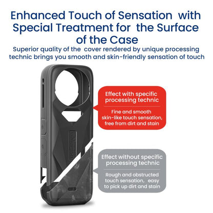 aMagisn Body Case For Insta360 X5 Action Camera Protective Accessories Gray by aMagisn