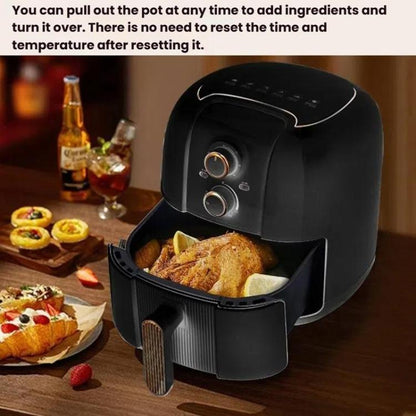 10L Large Capacity Air Fryer Multifunctional Electric Fryer French Fry Maker, EU Plug, Style: Dual-control Mechanical Visible by bashfashion